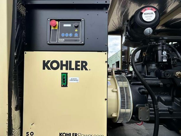 50 KW Kohler #50REOZJE, diesel generator set, 120/240 Volts, 1-phase, 85 HP @ 1800 RPM, John Deere 4045TF280 - Image 8