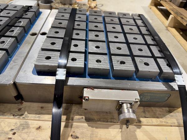 14" x 14" WENmagnetics #NG50, electro-permanent magnetic chucks, PLC Interface - Image 5
