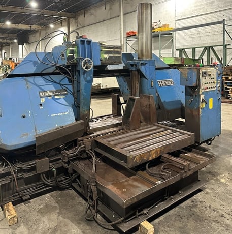 30" x 40" Kysor / Amada #H1080, horizontal band saw, powered infeed conveyor, 15 HP - Image 2