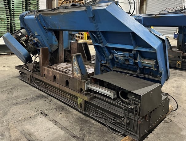 30" x 40" Kysor / Amada #H1080, horizontal band saw, powered infeed conveyor, 15 HP - Image 5