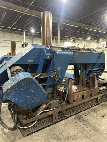 30" x 40" Kysor / Amada #H1080, horizontal band saw, powered infeed conveyor, 15 HP - Image 6