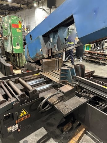 20" x 20" Amada #HFA500, CNC automatic horizontal band saw, 228.9" x 2.13" blade - Image 7