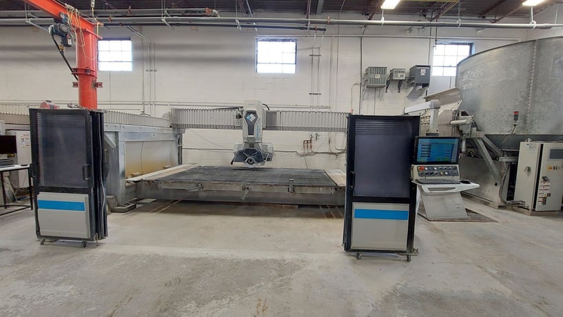 Denver #Technica-3600-Elite, 5-Axis Monobloc, OC CNC bridge saw, hydraulic tilting table, 370° head - Image 7