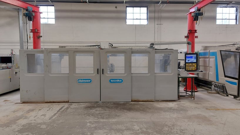 Denver #Technica, 5-Axis CNC bridge saw, camera system, hydraulic tilting table, 370° head rotation, 2018 - Image 1