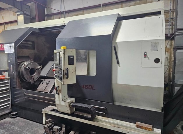 Yama Seiki #GS-460L, CNC Lathe, 13" X, 80" Z, 29" swing, 24" max. turning diameter, 24" chuck, 8.07" bore, 60 - Image 3