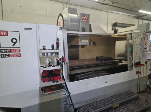 Haas #VF-9, CNC Vertical Machining Center, 36" x 84" table, 84" X, 40" Y, 30" Z, 20 HP, 7500 RPM, 24 - Image 1