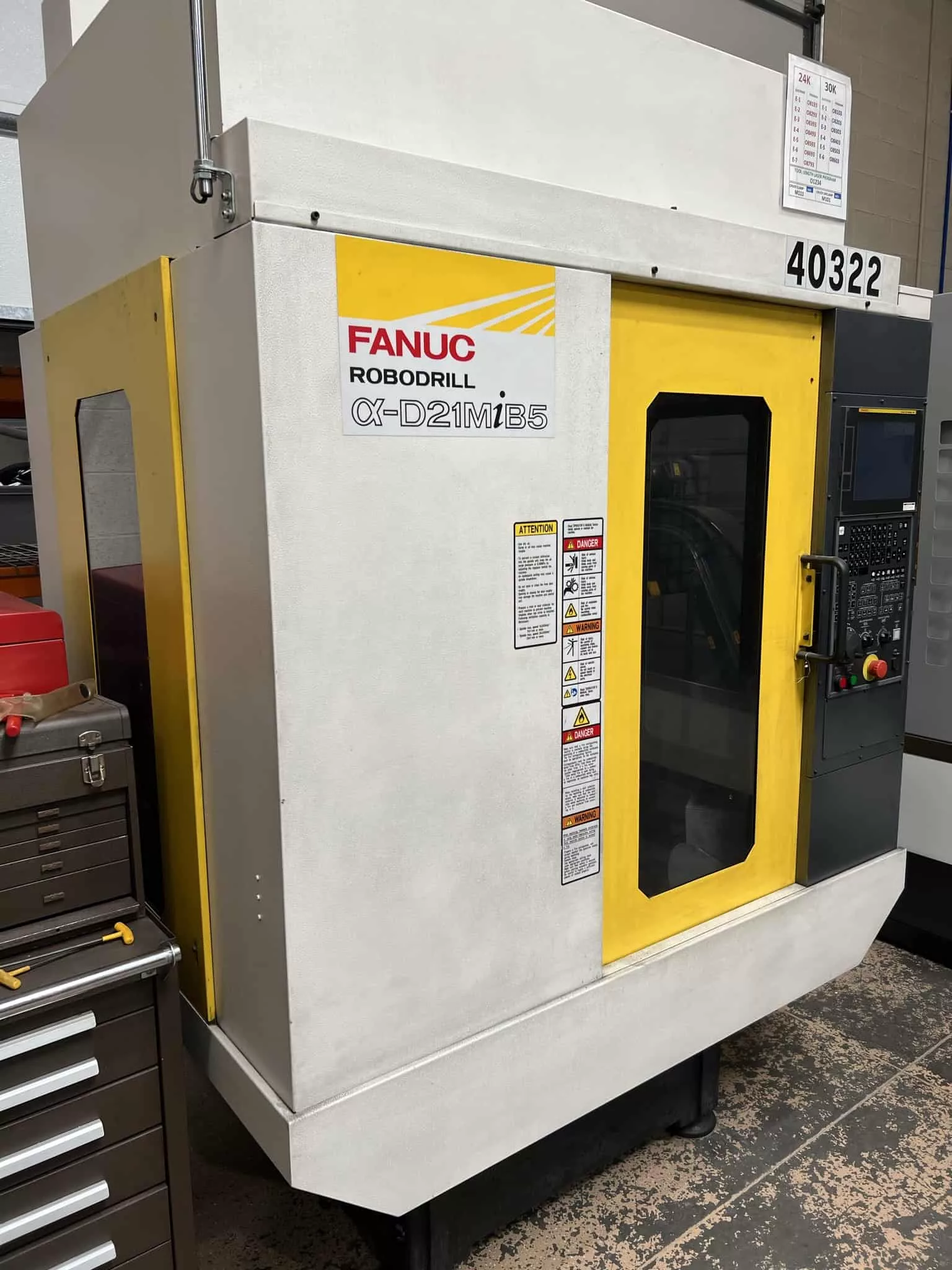 Fanuc #Robodrill-Alpha-D21MiB5, CNC Vertical Machining Center, 19.7" X, 15.7" Y/Z, 24,000 RPM, 21 automatic - Image 4