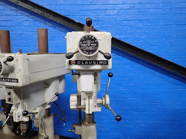 14 Clausing #1666, 4-Head Drill Press Station, 15" x 60" Table, .75 HP, 460 V. - Image 10