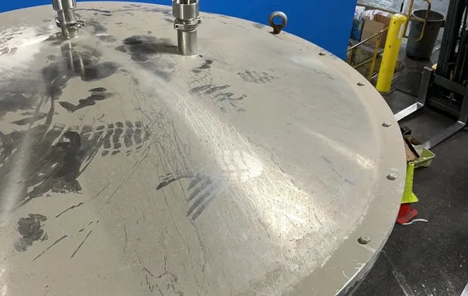 1,700 gallon Stainless Steel Tank, 74" diameter x 150" OAH - Image 9