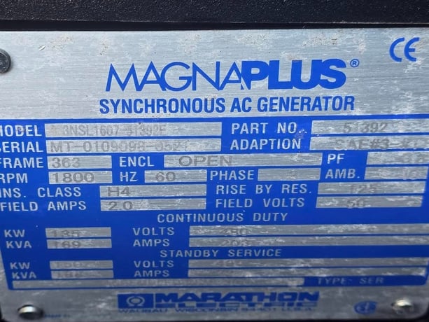 120 KW Generac #MDG150DF4, diesel generator set, 480 Volts, 3-phase, John Deere engine, Tier IV, trailer - Image 7