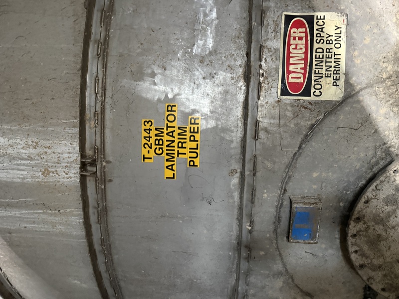 11500 gallon Stainless Steel Tank, 12' diameter x 14' tall, cylinder shape, 1995 - Image 2
