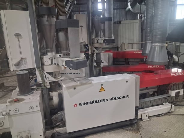 5.91" Windmoeller & Hoelscher #FILMEX, 3-Layer Cast Film Line, 102" film width, 1100 FPM, 106" die width - Image 2