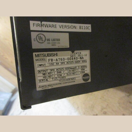 75 HP Mitsubishi #FA-A760-00840-NA, a700 series ac variable frequency d, 2011 - Image 3