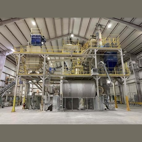 8' x 15' ANIVI, Ball Mill System with Micronizer and Dust Collector (2 available) - Image 1