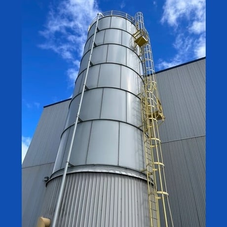 500 Ton Cement Silo, Screw Conveyor Discharge, (2) Blowers, Access Ladder, Controls - Image 3