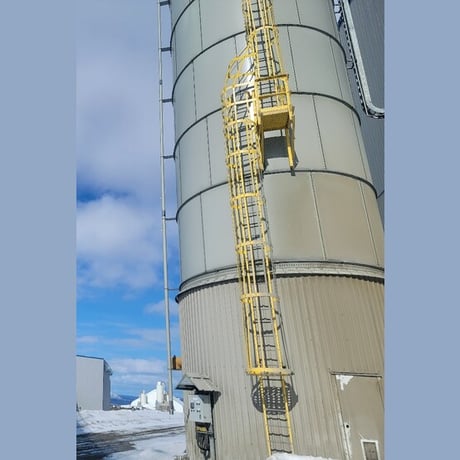 500 Ton Cement Silo, Screw Conveyor Discharge, (2) Blowers, Access Ladder, Controls - Image 10