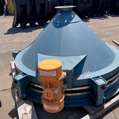 Metalfab #BA-6, Bin Activator, 6' diameter, Carbon Steel, Blue Enamel Exterior, Unused Surplus (2 available) - Image 2