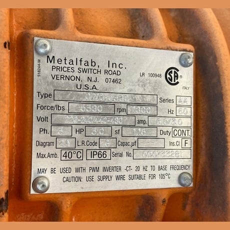 Metalfab #BA-6, Bin Activator, 6' diameter, Carbon Steel, Blue Enamel Exterior, Unused Surplus (2 available) - Image 6