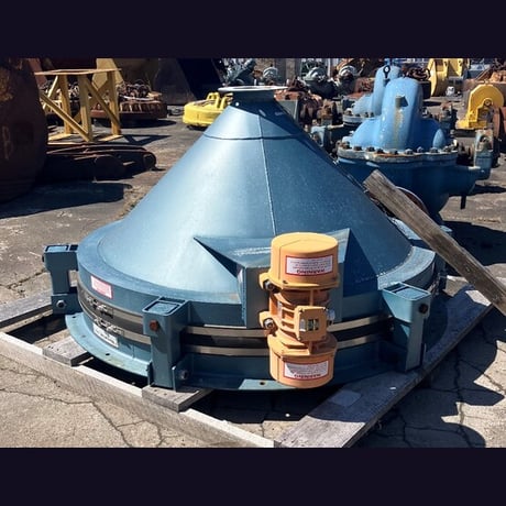 Metalfab #BA-6, Bin Activator, 6' diameter, Carbon Steel, Blue Enamel Exterior, Unused Surplus (2 available) - Image 7