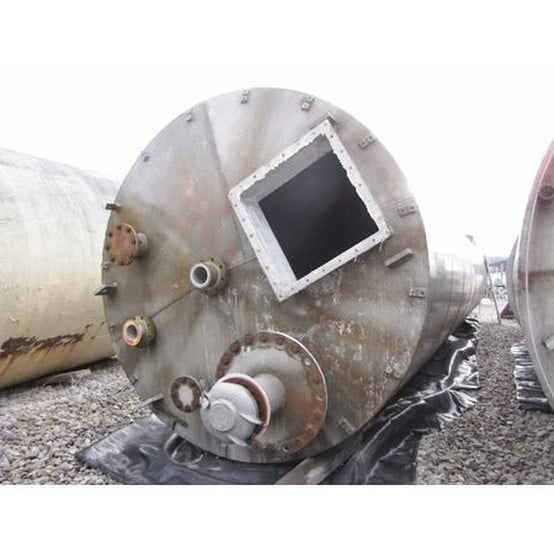 6,598 Gal. Aluminum Silo, 882 Cu. Ft., 8' diameter x 39' H, 1/4" Thick 5052 Alloy, Eccentric Cone Discharge - Image 3