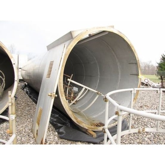 6,598 Gal. Aluminum Silo, 882 Cu. Ft., 8' diameter x 39' H, 1/4" Thick 5052 Alloy, Eccentric Cone Discharge - Image 7