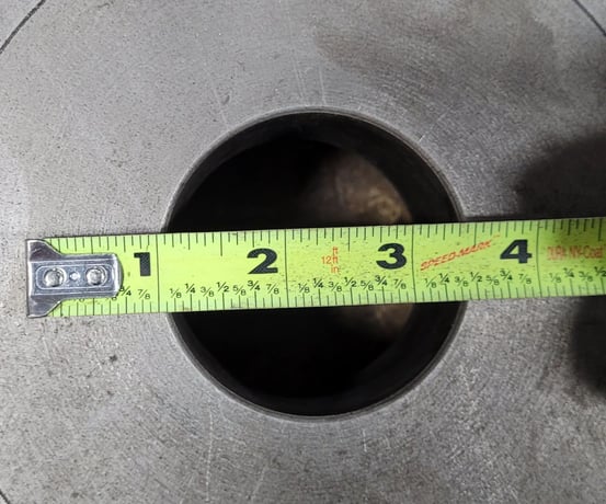 20" Lathe Face Plate, D1-6 Camlock Mount, 6 Pins, 2.5" Through Hole - Image 5