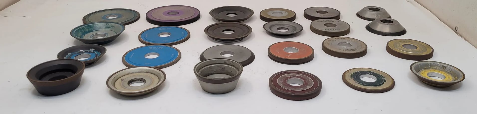 Diamond Multimax Grinding Wheels, LOT of 24, 1/16" to 1/2" Thickness Range (3 available) - Image 2