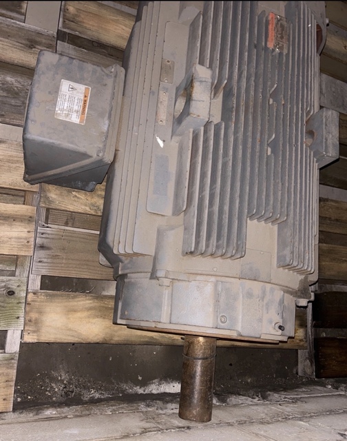 150 HP 1200 RPM General Electric, Frame 449TCV, TEFC, BB, 1.15 SGF, 460 Volts, Rebuilt - Image 2