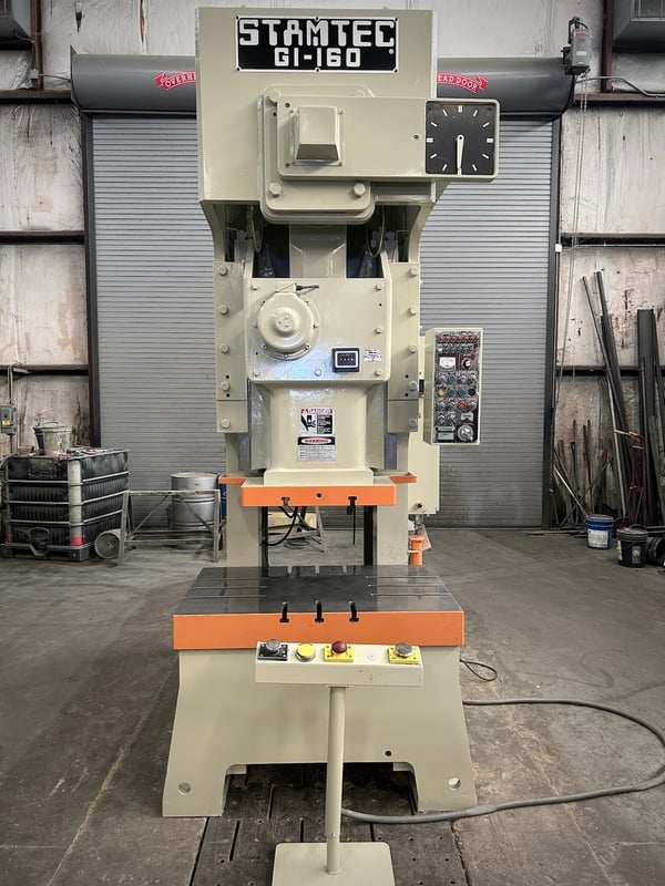 176 Ton, Stamtec #G1-160, obi back gear press, 49x30" bed, 7.9" stroke, 3.9" adj., 25.8" between housing - Image 2