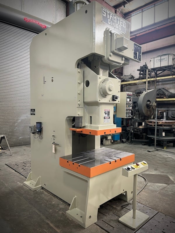 176 Ton, Stamtec #G1-160, obi back gear press, 49x30" bed, 7.9" stroke, 3.9" adj., 25.8" between housing - Image 3