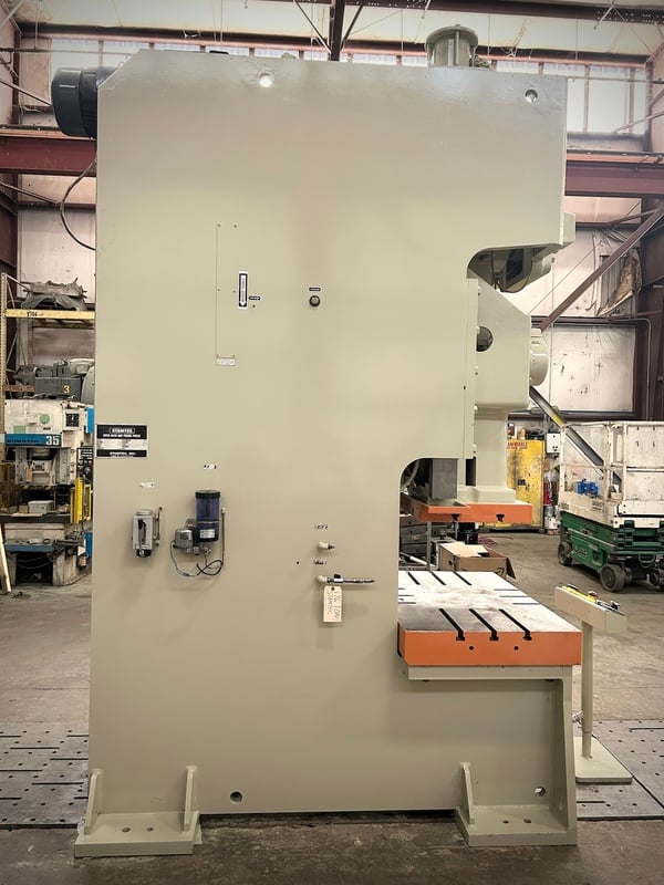 176 Ton, Stamtec #G1-160, obi back gear press, 49x30" bed, 7.9" stroke, 3.9" adj., 25.8" between housing - Image 5