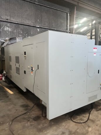 Ganesh #ASL-15LX, CNC lathe, long bed, Fanuc 0iTD, 4.1" bar, 3-jaw 15" powered chuck, chip conveyor, 2020 - Image 3