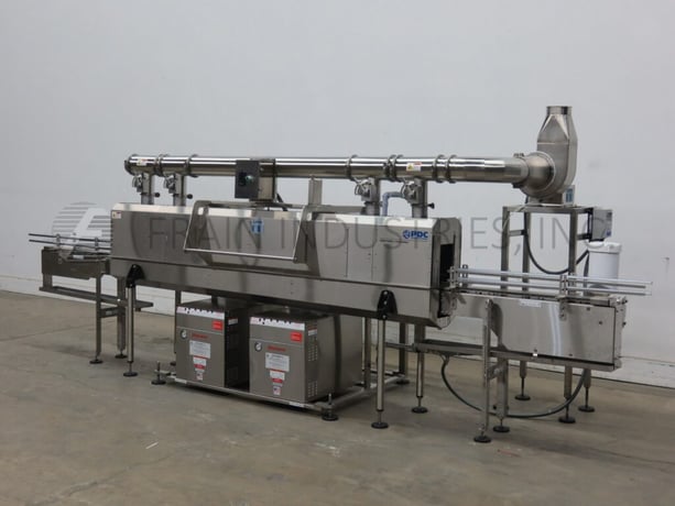 PDC Intl. Corp. #KST80-712, 304 Stainless Steel, dual zone steam shrink tunnel and conveyor with - Image 1