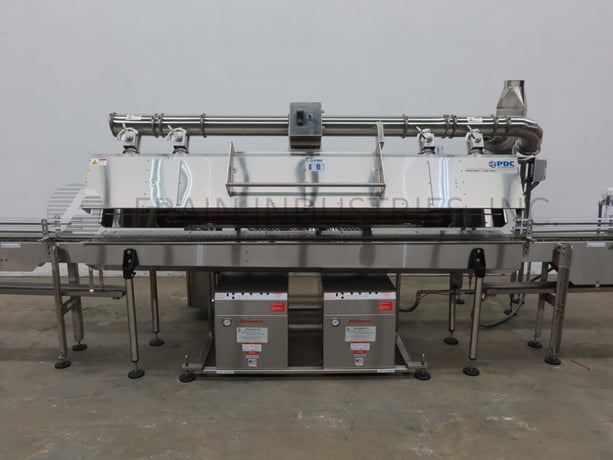 PDC Intl. Corp. #KST80-712, 304 Stainless Steel, dual zone steam shrink tunnel and conveyor with - Image 2