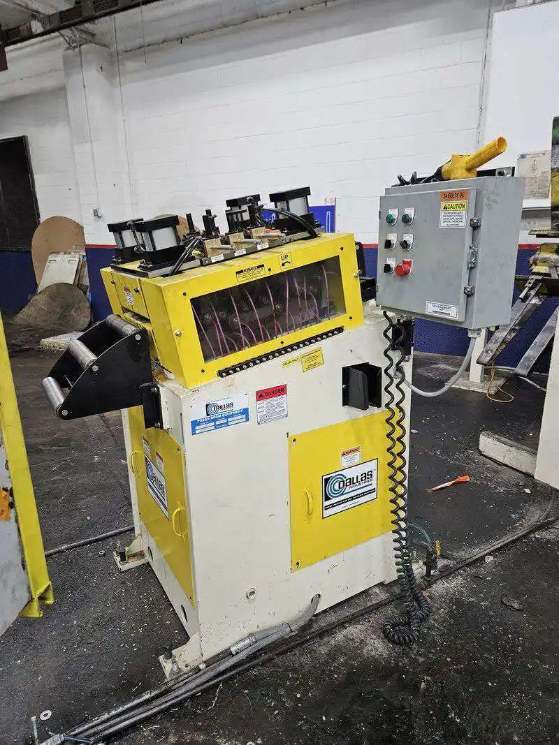 8000 lb. Dallas, Servo coil feed line, 12" x .135", 60" OD, pneumatic mandrel expansion, 2024 - Image 5
