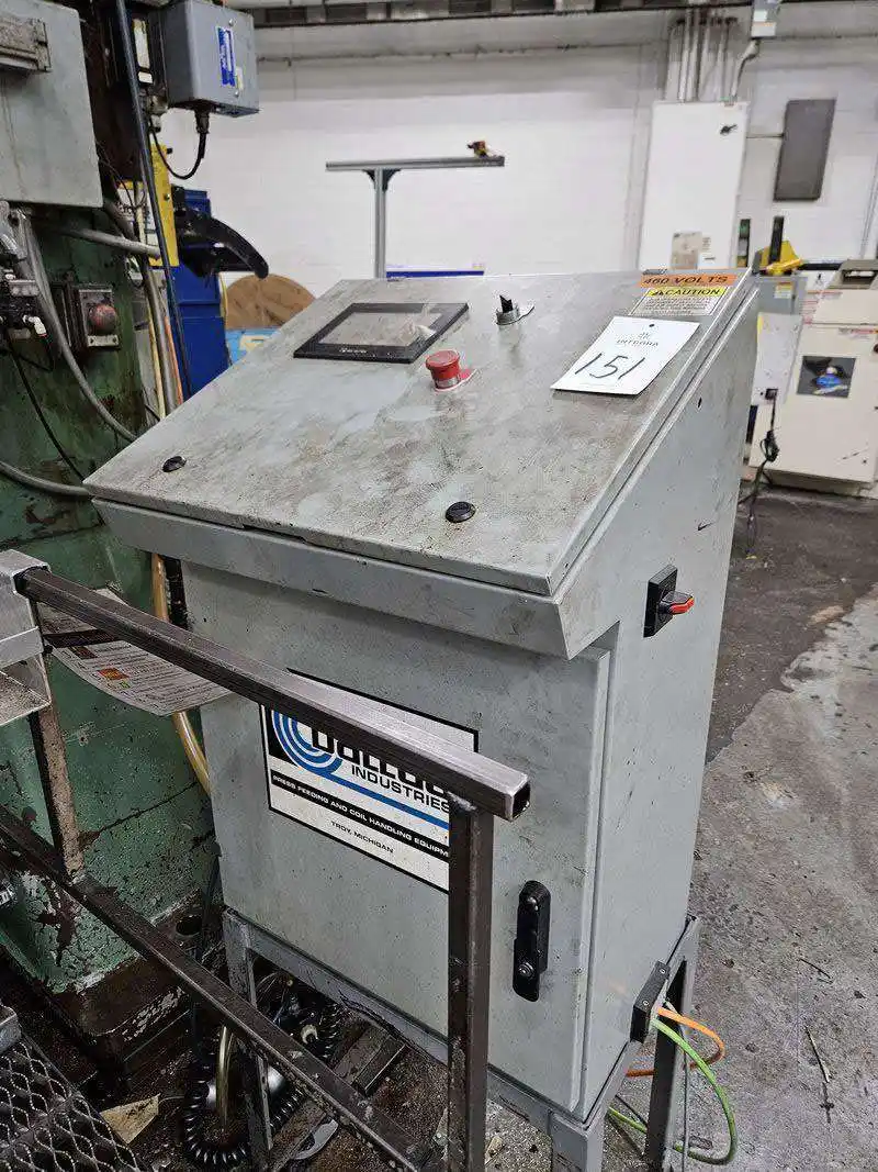 8000 lb. Dallas, Servo coil feed line, 12" x .135", 60" OD, pneumatic mandrel expansion, 2024 - Image 6