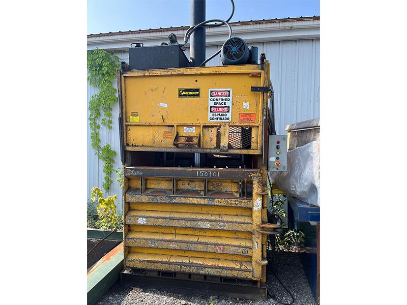 30" width x 60" D x 48" H Harmony #S60XDC, vertical baler, 20 HP, 25" x 60" feed opening, 7" cylinder - Image 1