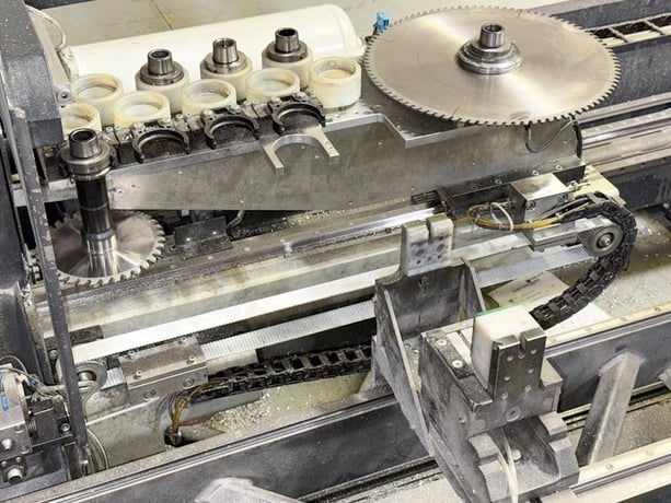 Elumatec #SBZ-150, CNC profile machining center, 15.75" saw blade, 5-axis, 24000 RPM, 8-tool changer, 2015 - Image 8