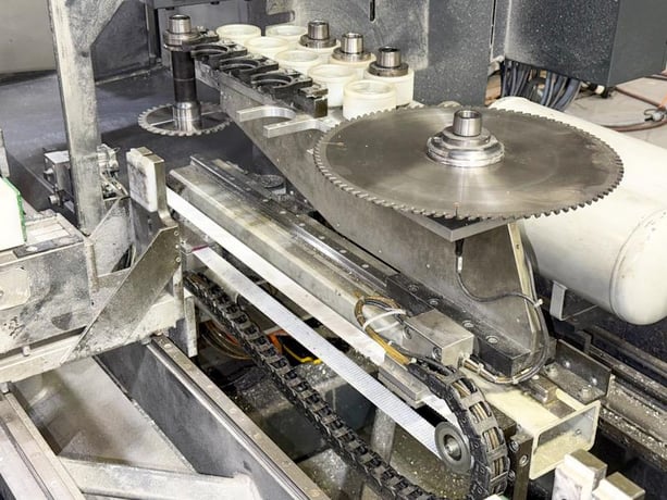 Elumatec #SBZ-150, CNC profile machining center, 15.75" saw blade, 5-axis, 24000 RPM, 8-tool changer, 2015 - Image 9