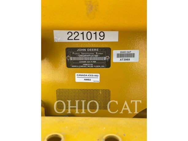 Deere & Co. 524P, Wheel Loader, 664 hours, S/N: PLH17426, 2022 - Image 6