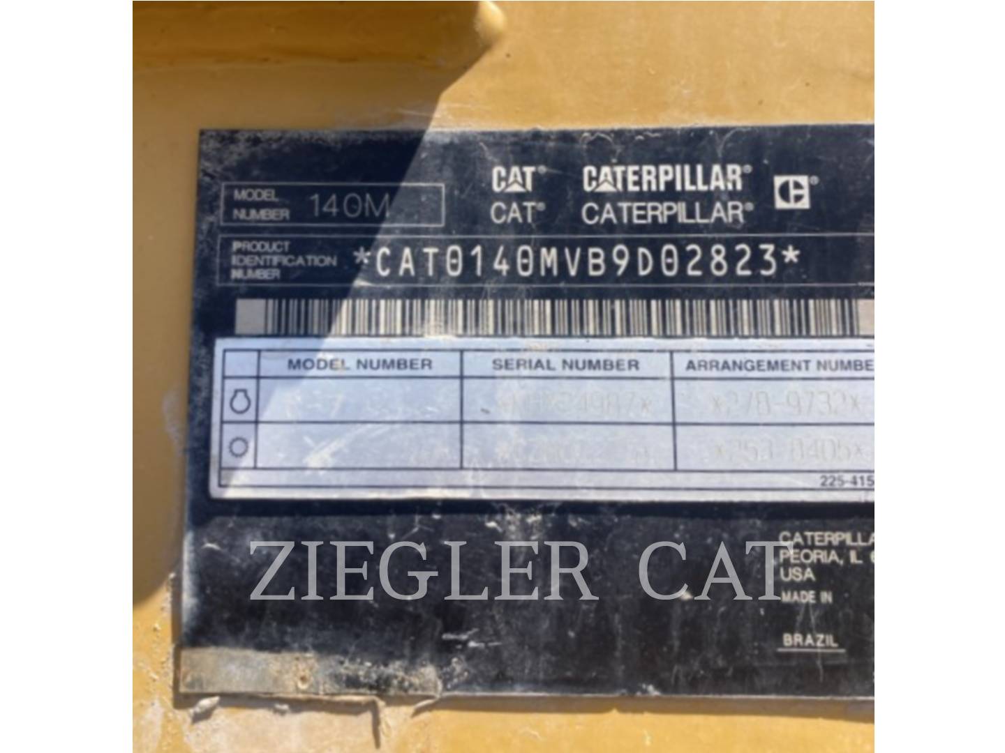 Caterpillar 140M, Motor Grader, 10219 hours, S/N: B9D02823, 2011 - Image 6