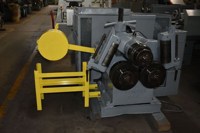 3" x 3" x 3/8" Buffalo #1, vertical angle bending roll, 10 HP, 40 FPM, extra rolls - Image 2