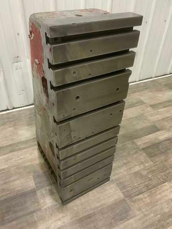 12" x 36" x 18" Giddings & Lewis, T-slotted angle plates, cast iron construction, 1 set - Image 5