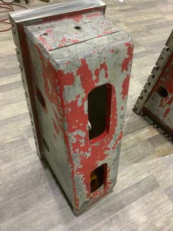12" x 36" x 18" Giddings & Lewis, T-slotted angle plates, cast iron construction, 1 set - Image 6