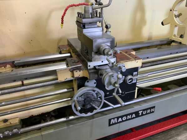 22" x 80" Magna Turn #RJ2280ZX, gap bed engine lathe, 14" swing over cross slide, 3 & 4-jaw chucks, foot - Image 6