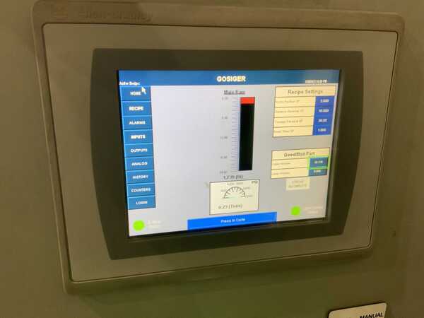 20 Ton, Denison #M5P-20F, C-frame hydraulic press, 24" stroke, 9" throat, 20" x 15-1/2" bed area, 5 HP, 2020 - Image 6