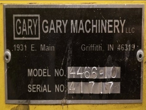 10000 lb. Gary Machinery, mechanical coil up-ender, 45" x 45" platform, 56" x 46" base, 2 HP, 230/460 V. - Image 2