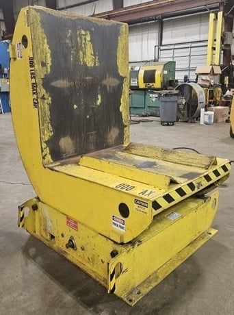 10000 lb. Gary Machinery, mechanical coil up-ender, 45" x 45" platform, 56" x 46" base, 2 HP, 230/460 V. - Image 5