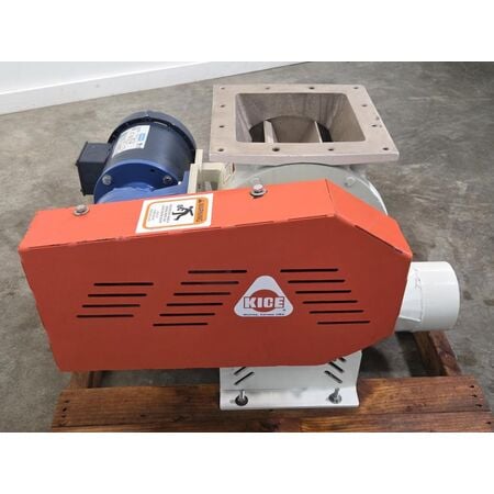 8" Kice #VJ-10X8X8, rotary airlock valve, cast iron square body, 20.61 RPM, 1/3 cu.ft./rev., 3/4 HP - Image 4