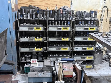 55 Ton, Amada #COMA-557, NC turret punch press, 50" x 72" max sheet, 3/8" max thickness, 300 SPM, chip - Image 3